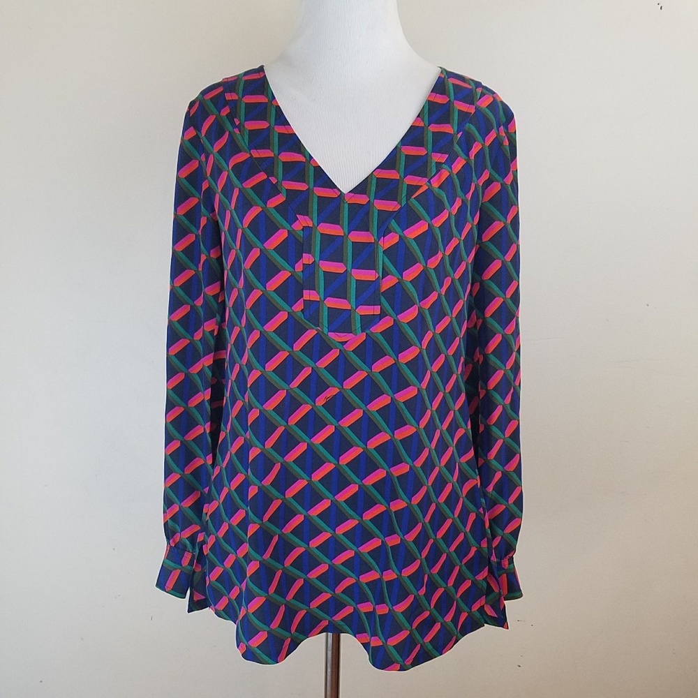 Trina Turk Colorful Silk Tunic